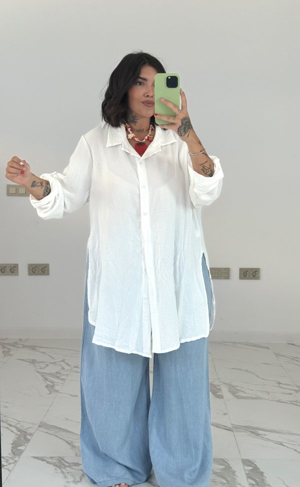 CAMISA APERTURAS MANGA LARGA