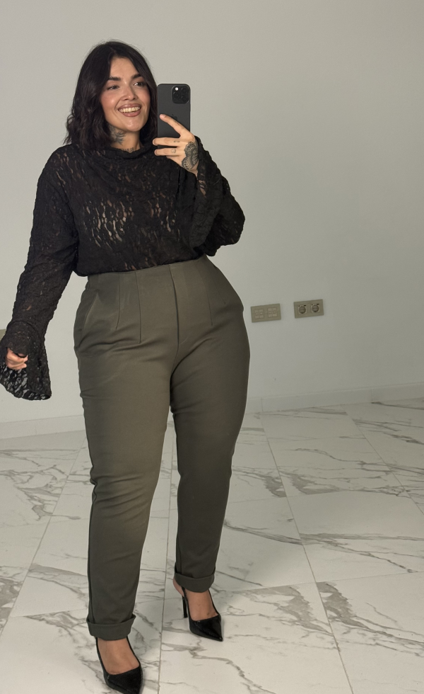 PANTALÓN ELÁSTICO TALLE ALTO