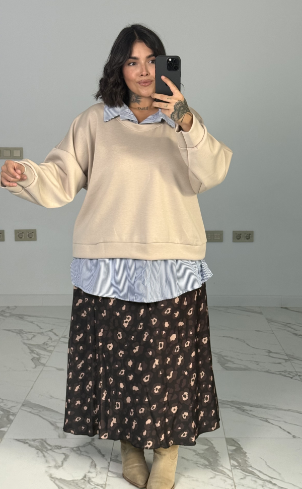 FALDA SATINADA ANIMAL