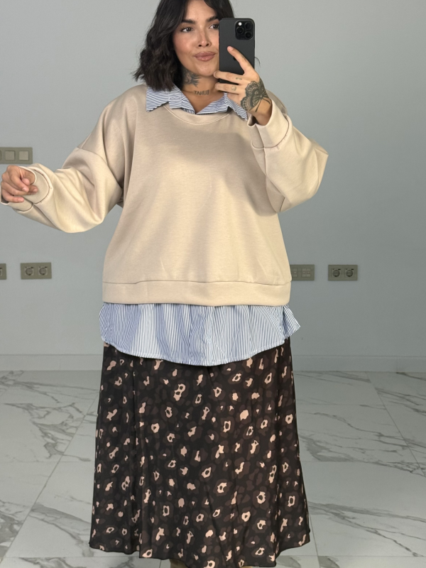 FALDA SATINADA ANIMAL