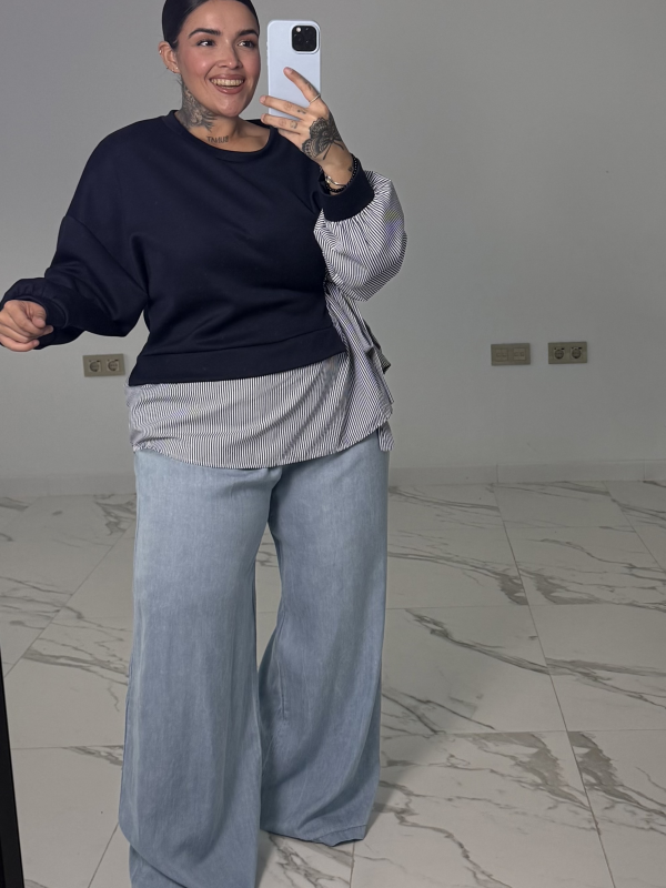 PANTALÓN FLUIDO DENIM