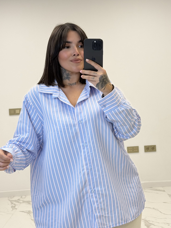 CAMISA POPELÍN RAYAS