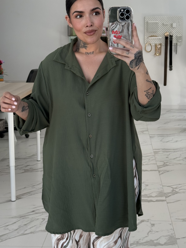 CAMISA APERTURAS MANGA LARGA