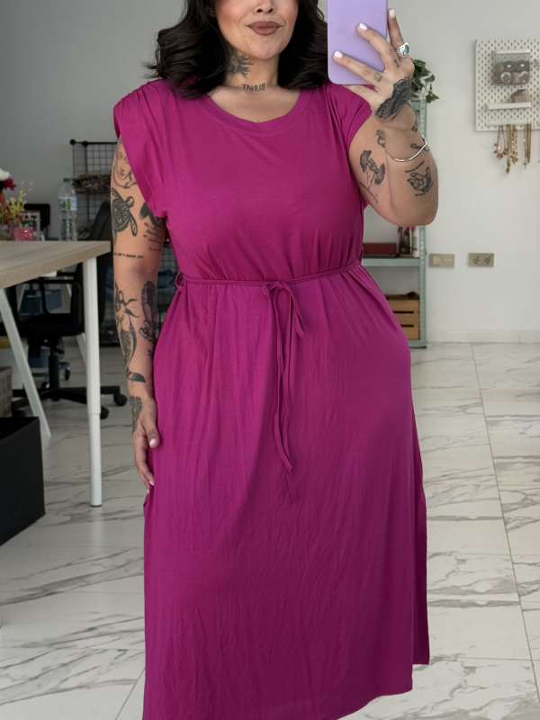 VESTIDO HOMBRERAS MIDI