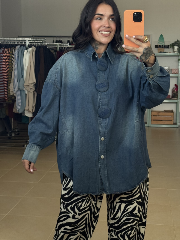 CAMISA DENIM BOTONES
