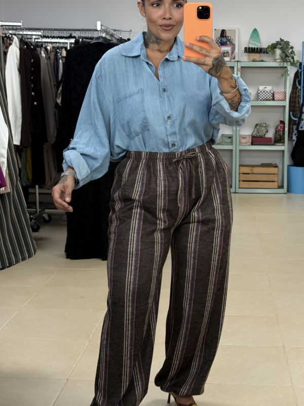 PANTALÓN RAYAS PAÑO